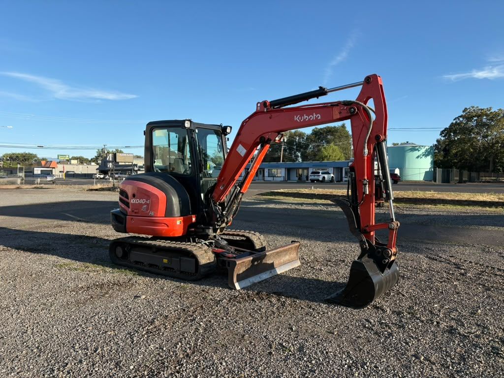 Left side of the excavator